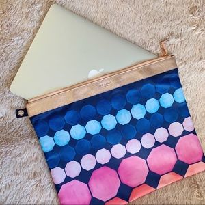NWOT Ted Baker Marina Mosaic Nylon Laptop Pouch